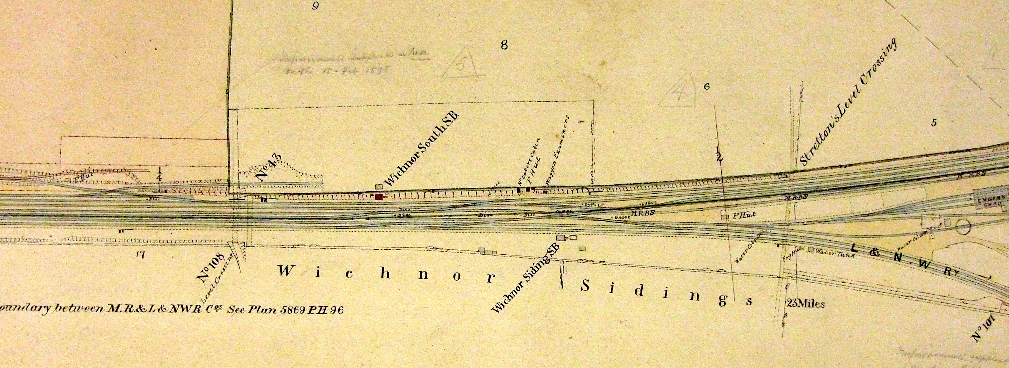 Two Chain Plan of Wichnor Sidings